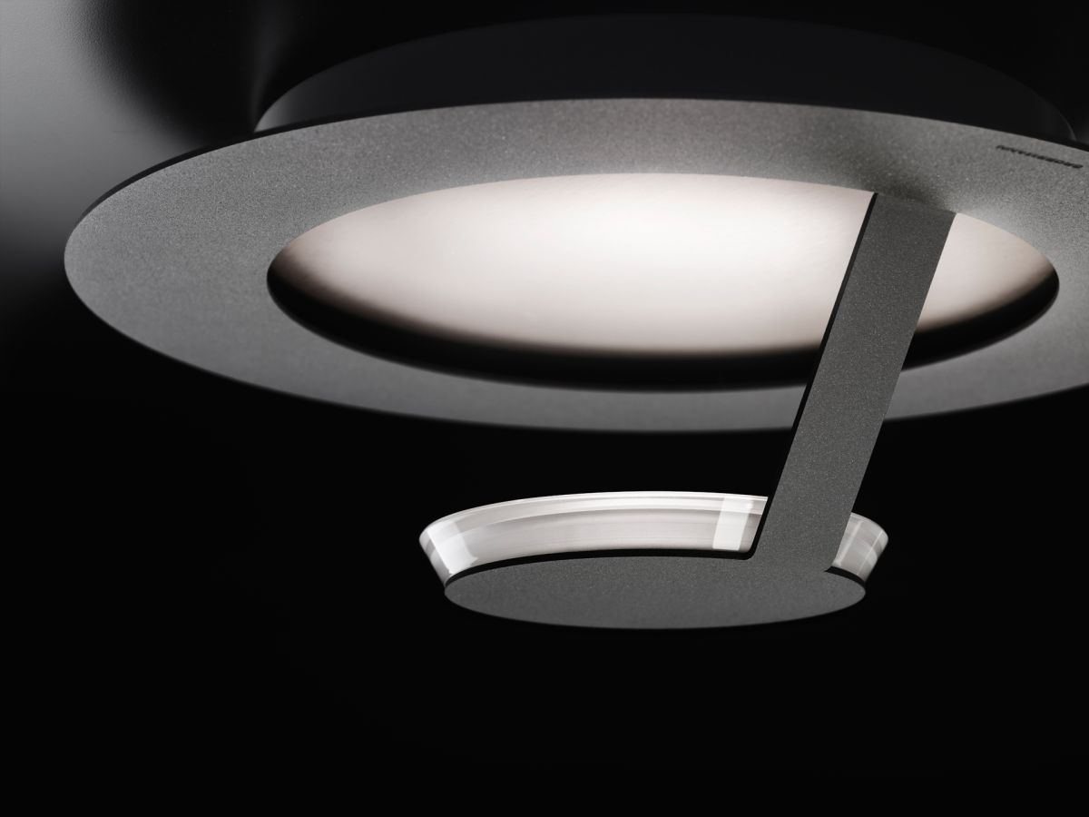 Grossmann LED Deckenleuchte Flat Grau 36 cm
