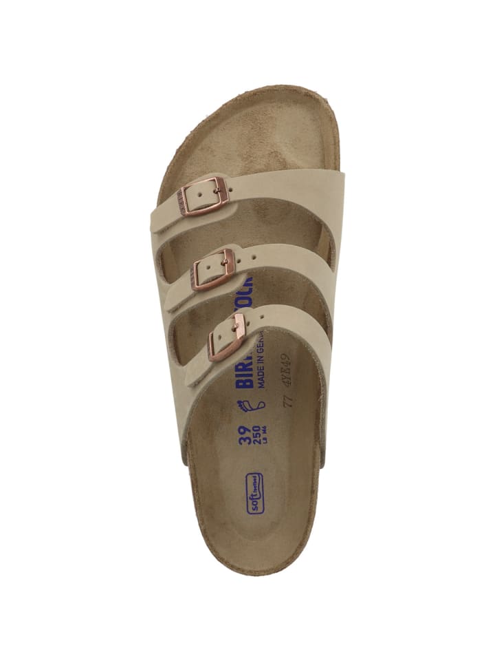 Birkenstock Sandale Florida SFB geöltes Nubukleder Weichbettung normal in braun günstig kaufen 37
