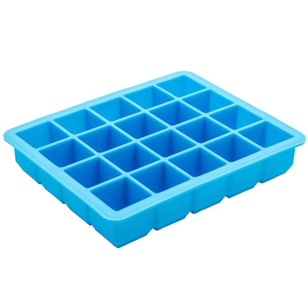 Questive Eiswürfelbehälter Eiswürfelbehälter mit Deckel zum Einfrieren Silikon Eiswürfelbox, Silikon, (1-tlg)