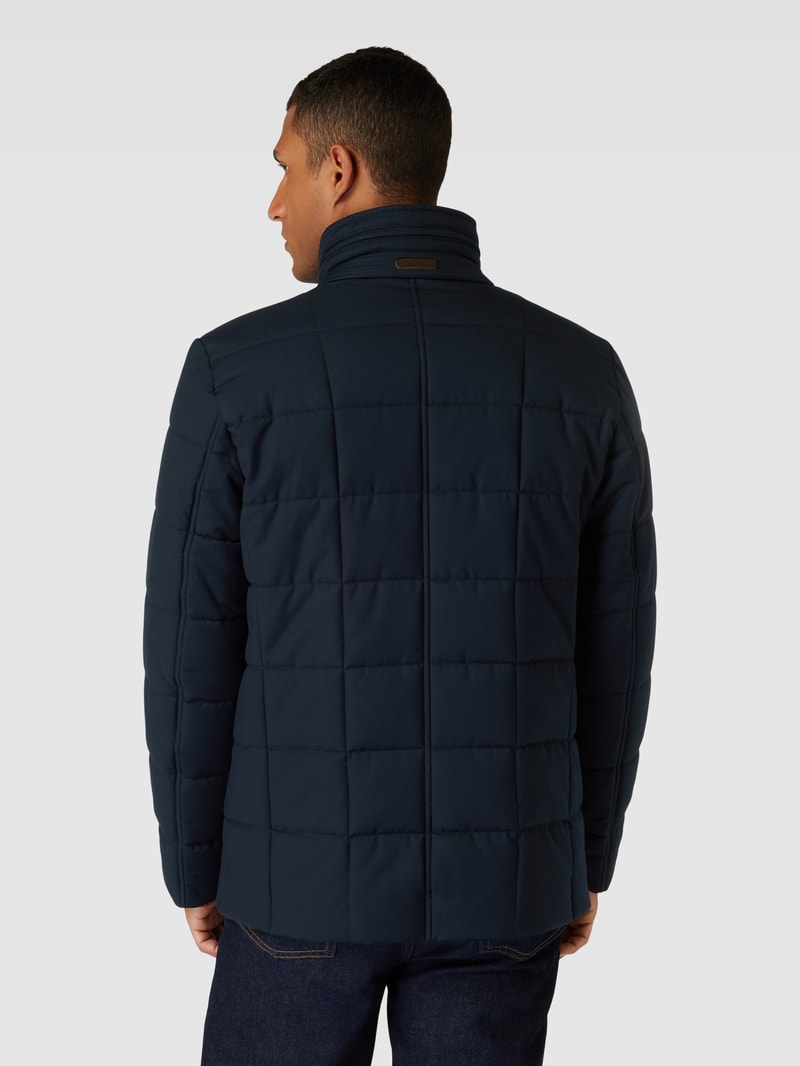 Jacke mit Stehkragen in marineblau