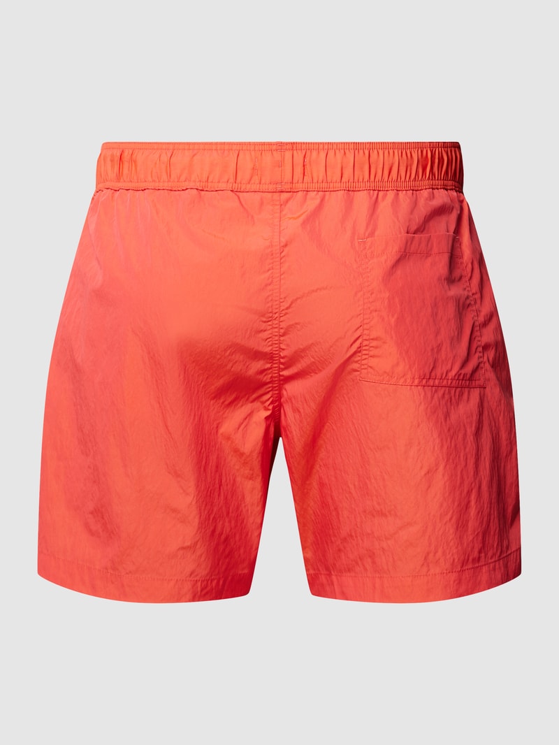 PLUS SIZE Badehose mit Label-Patch in rot