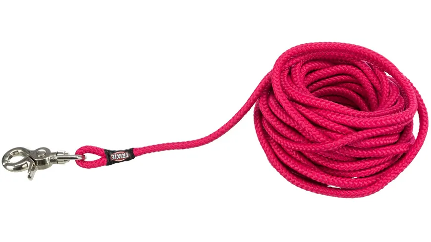 Trixie Schleppleine Trigger Snap Hook fuchsia S-L rund 10 m/ø 6 mm Hundezubehör