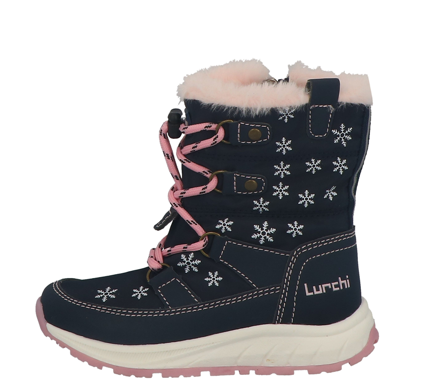 Lurchi Schneestiefel Alby-TEX - navy-rose