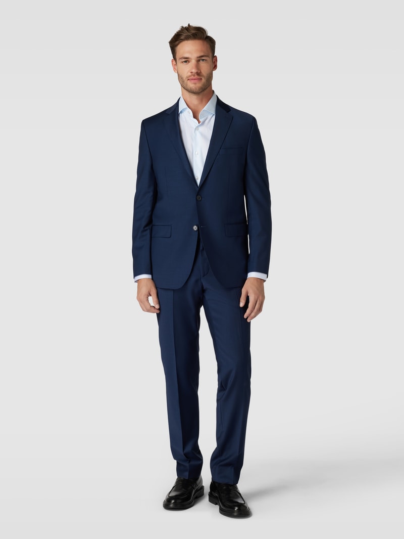 Regular Fit Business-Hemd mit Streifenmuster Modell 'Joe' in bleu