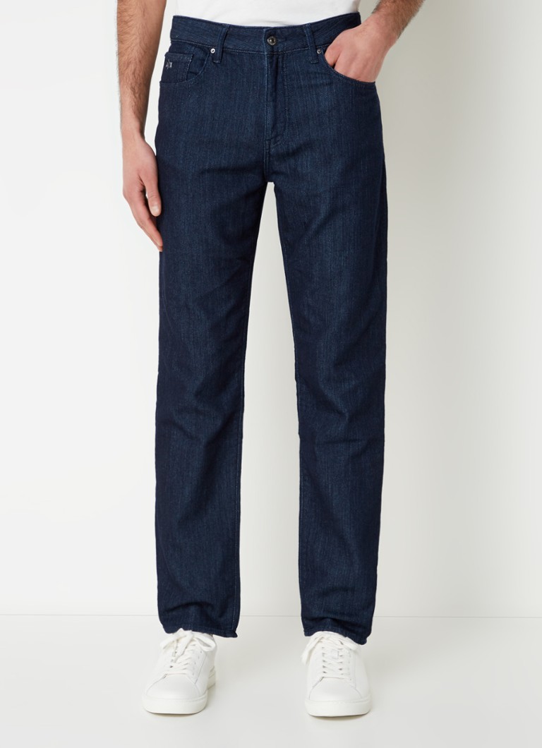 Armani Exchange rette jeans med mørk vask