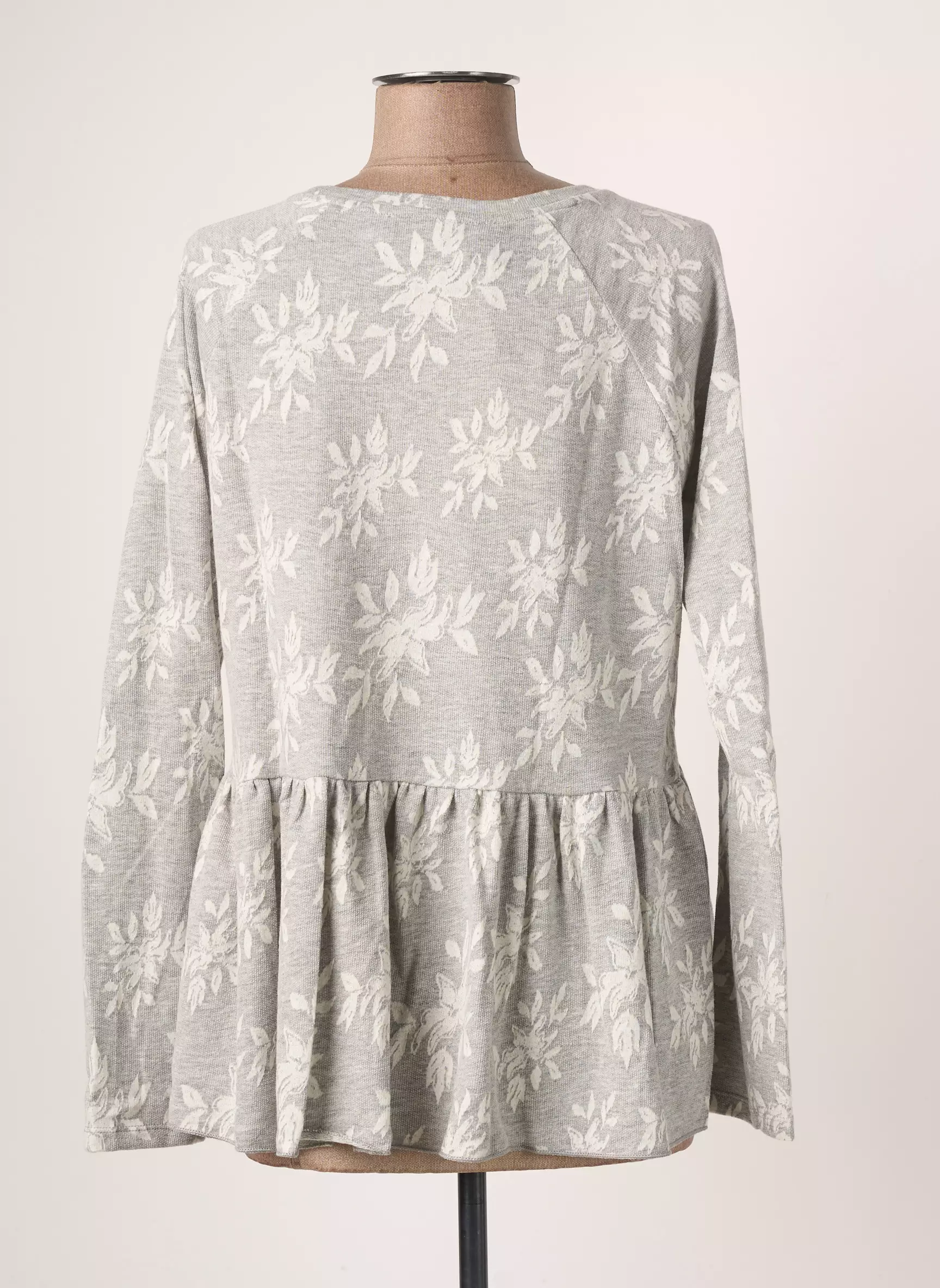 Blanc Boheme Tshirts Femme couleur gris