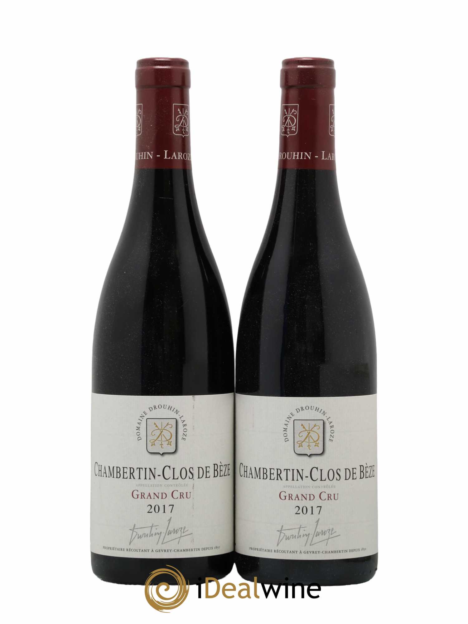 Chambertin Clos de Bèze Grand Cru Domaine Drouhin-Laroze  2017 - Lot de 2 Bouteilles