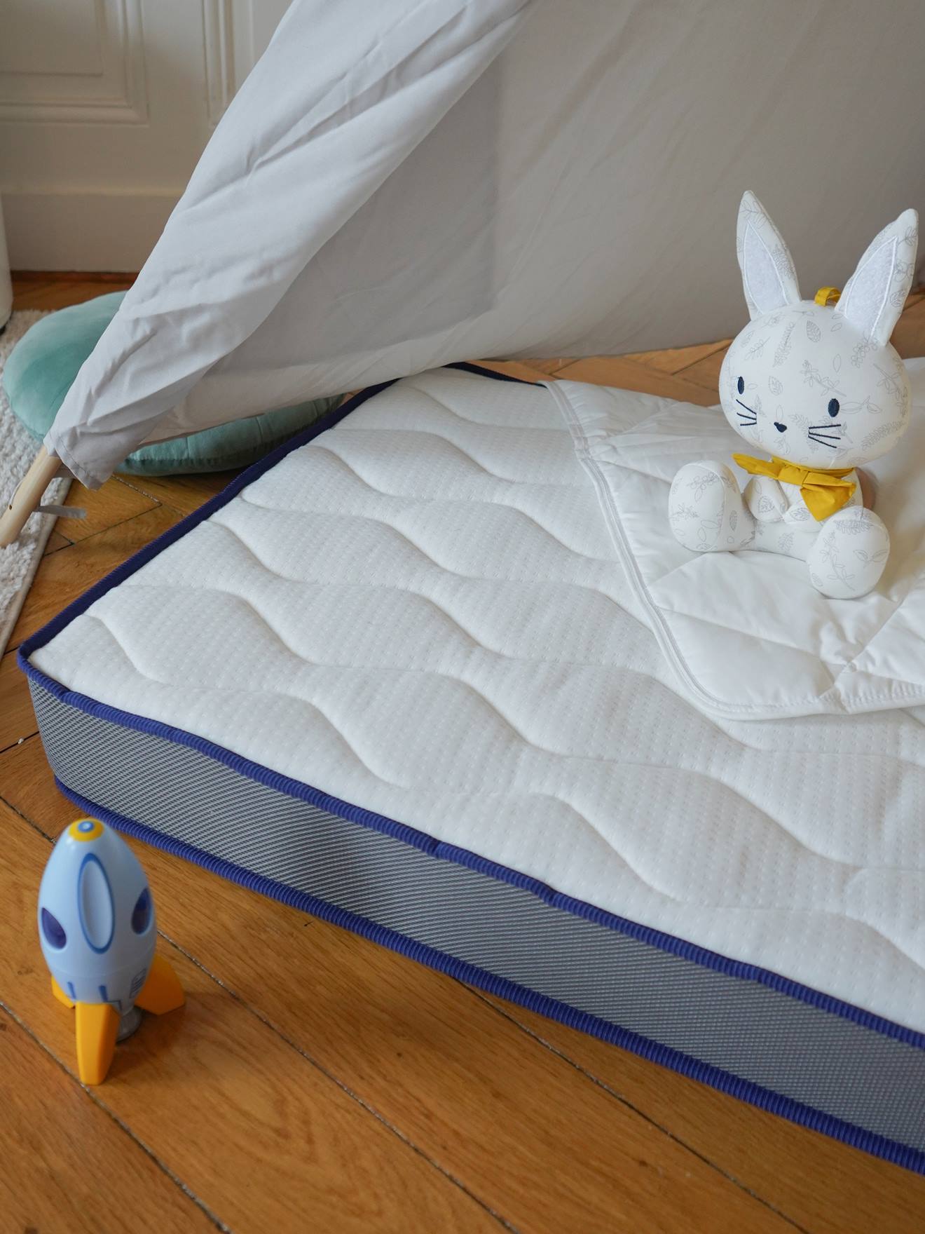 Dodo Atmungsaktive Baby Schaumstoff-Matratze ERGONO+ DODO - weiß