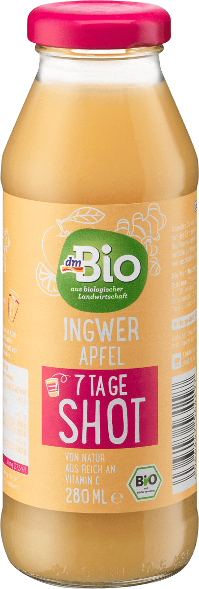 7 Tage Shot Ingwer Apfel, 280 ml
