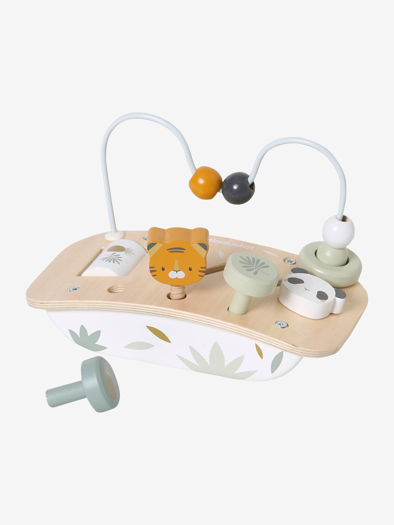 Vertbaudet Baby Mini-Spieltisch, Holz FSC - mehrfarbig/kirsche+sonne