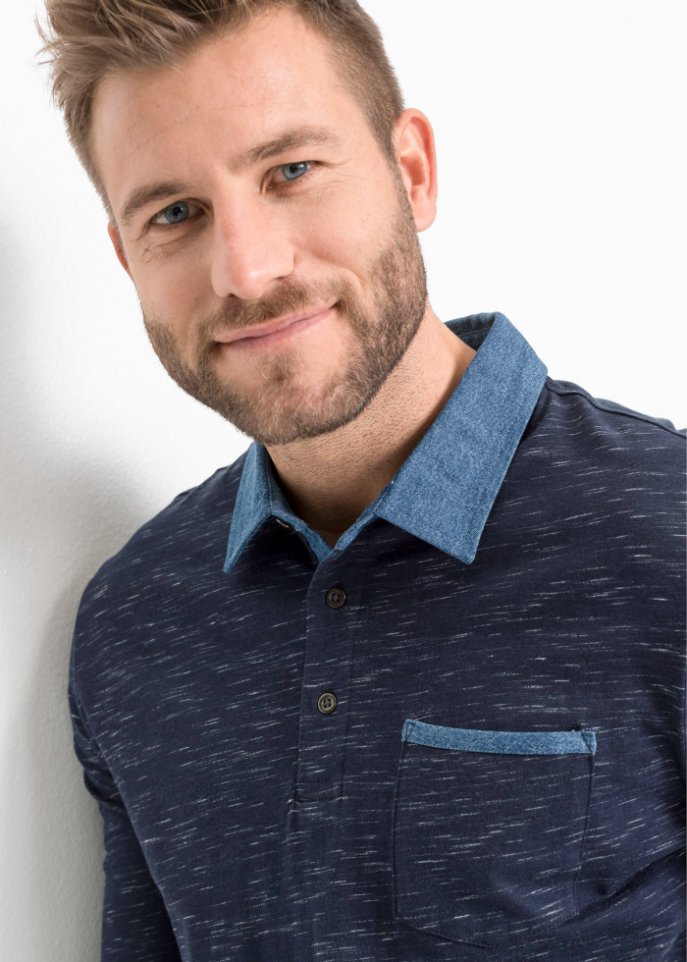 Poloshirt, Langarm