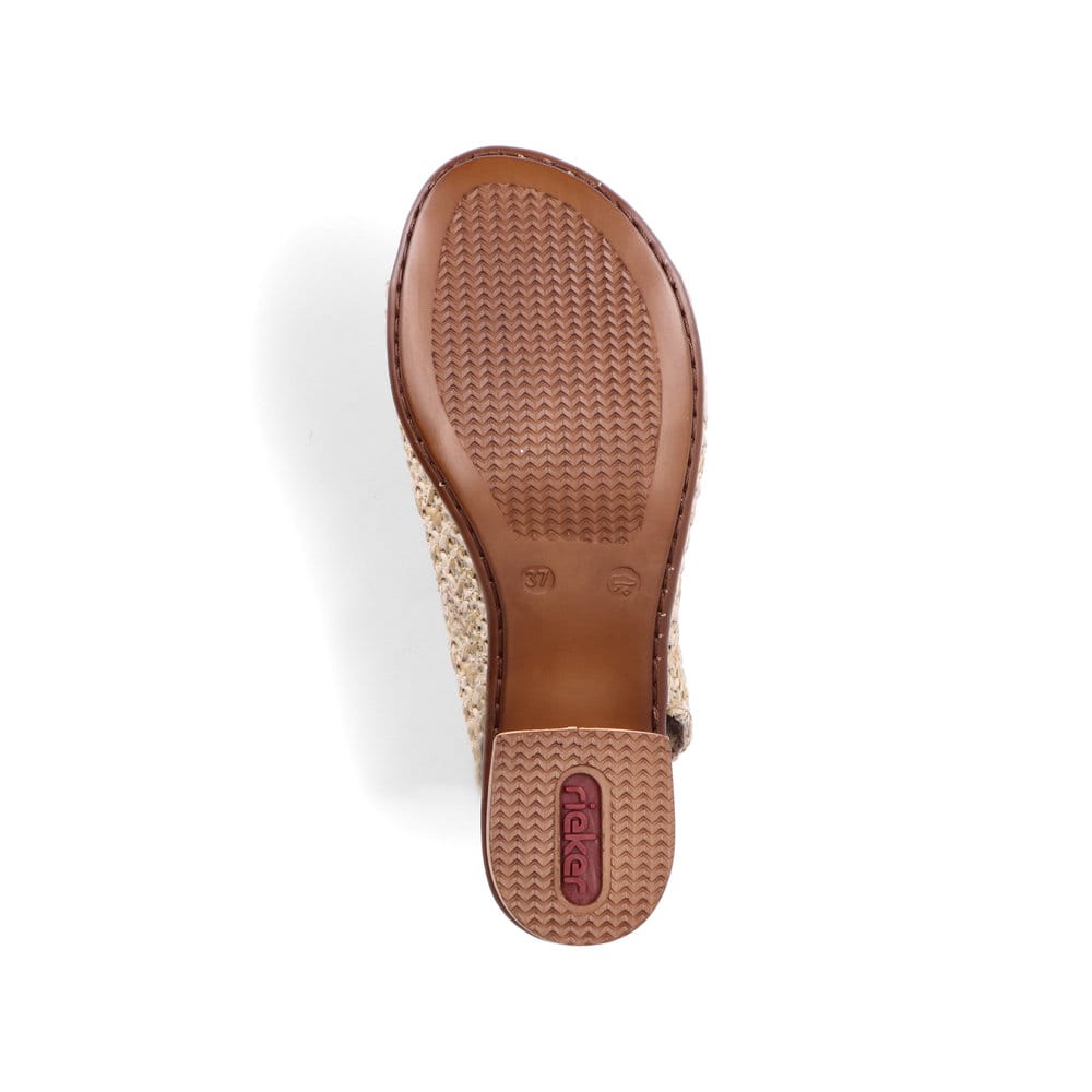 Rieker Damen Riemchensandaletten sandbeige