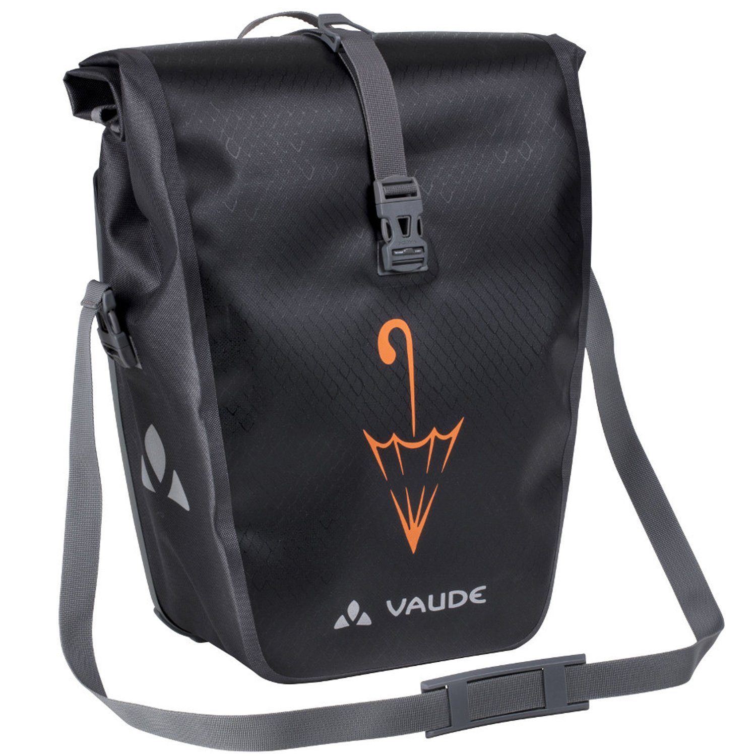 VAUDE Fahrradtasche Aqua Back Single Sondermodell mit Schirmlogo Hinterradtasche Gepäckträgertasche