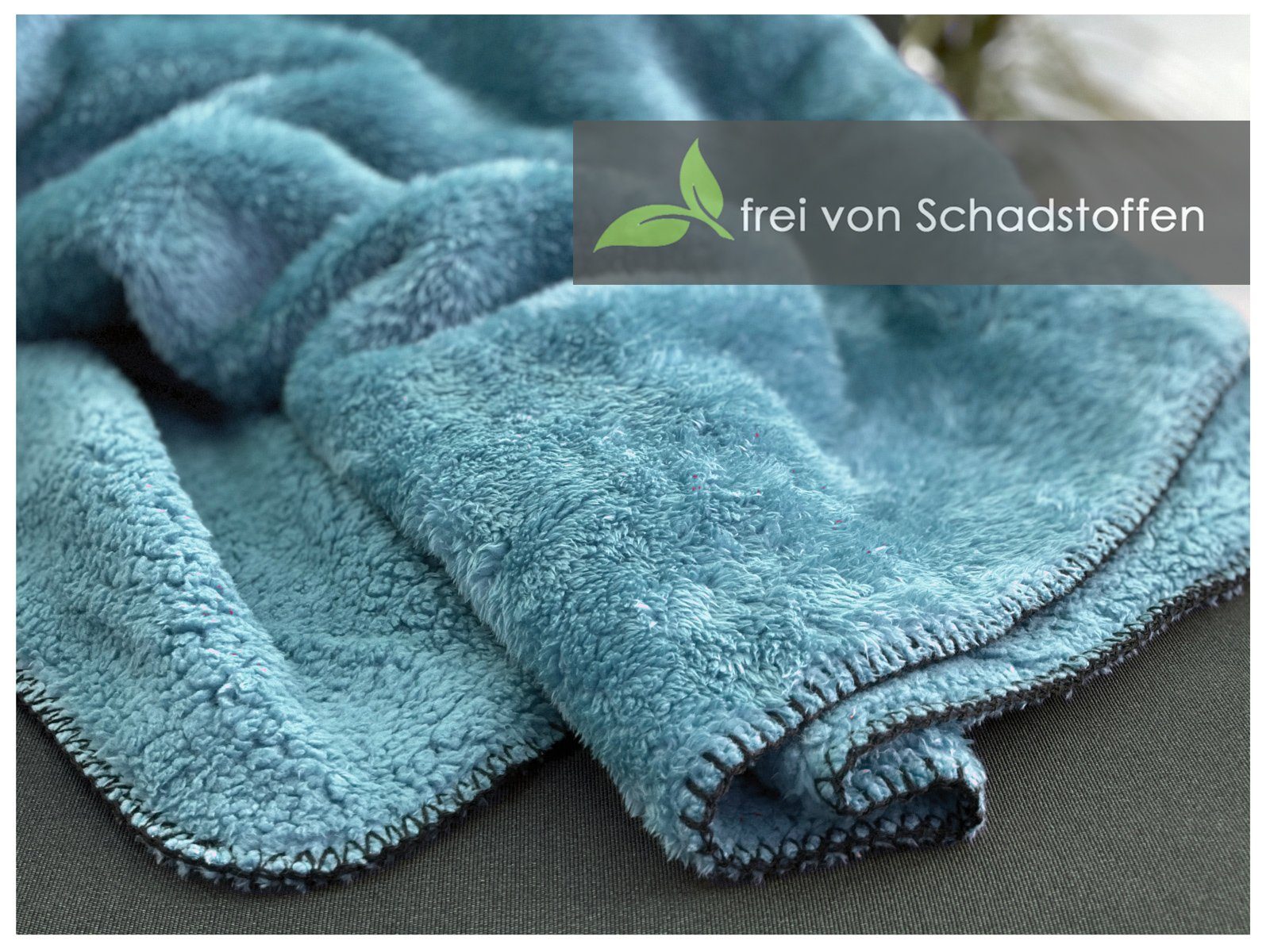 Wohndecke Flauschig weiche Kuscheldecke Teddy Plüsch Decke, heimtexland, Langflor Sofadecke I kuschelig weich I warm I XL 150x200 cm