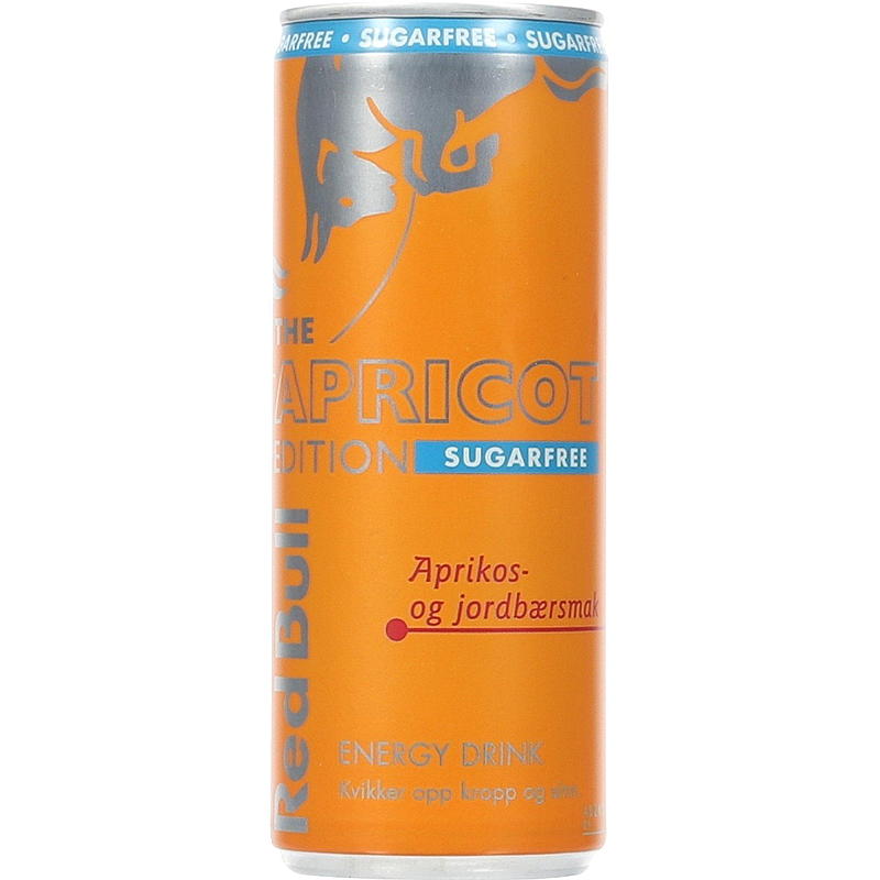 Red bull Red Bull 250 ml u/sukker Apricot edition