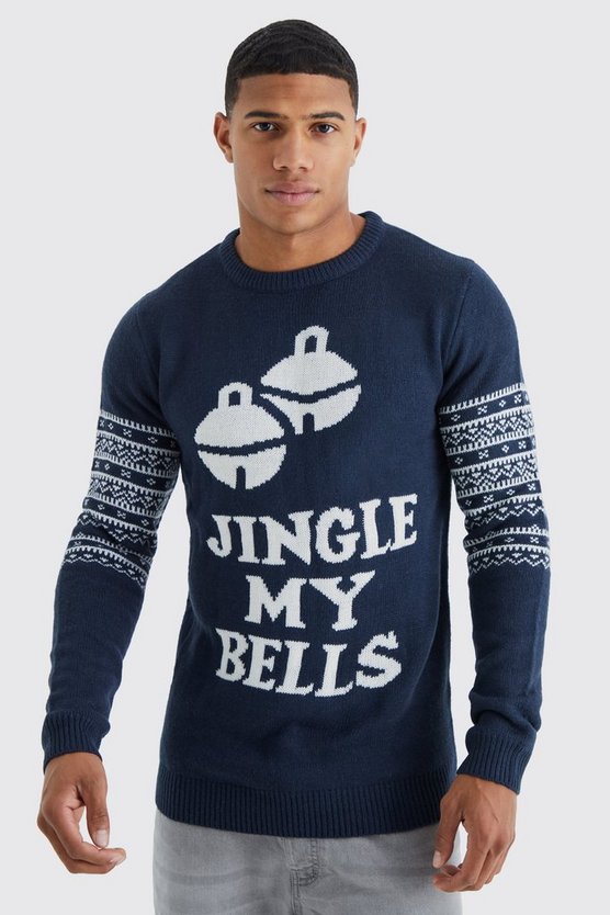 Weihnachtspullover mit Jingle My Bells Slogan