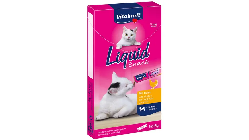 Vitakraft Katzensnack Liquid mit Huhn + Taurin 90 g