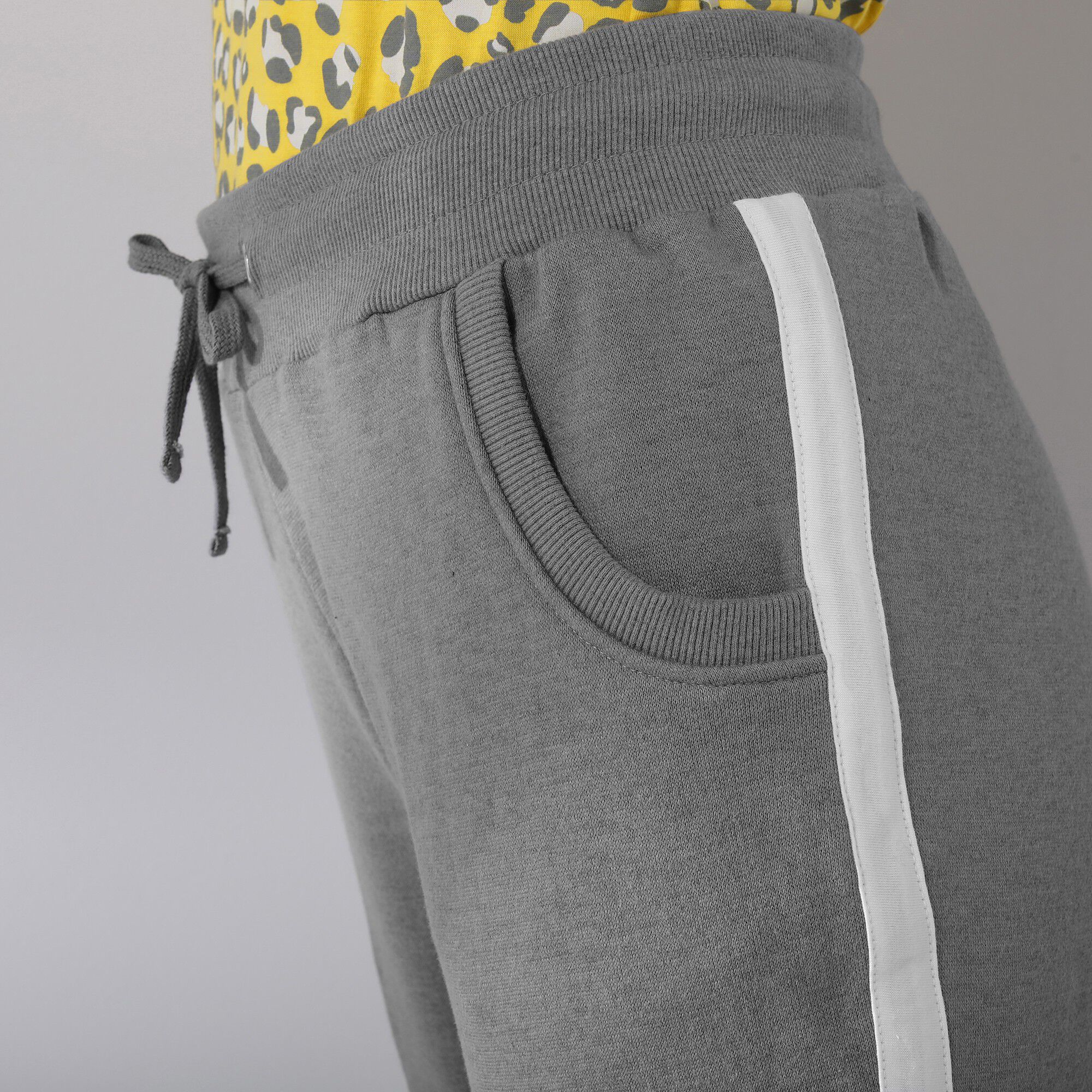 Pantalon jogging molleton bicolore