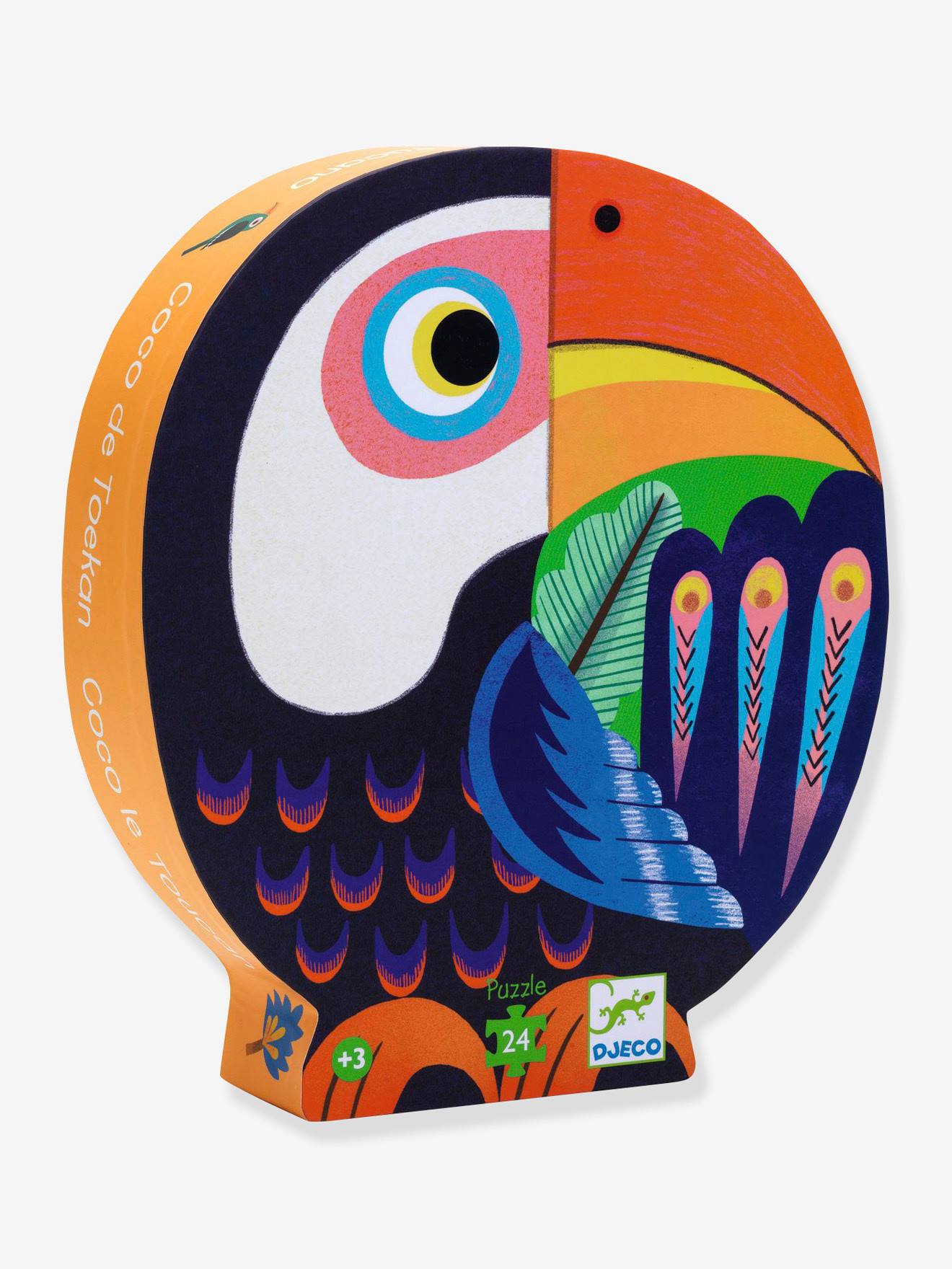 Puzzle 24 pièces Coco le Toucan DJECO bleu