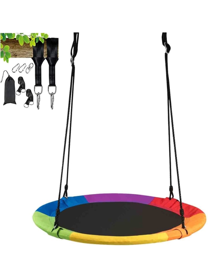 COSTWAY ⌀100cm Nestschaukel in Bunt günstig kaufen onesize