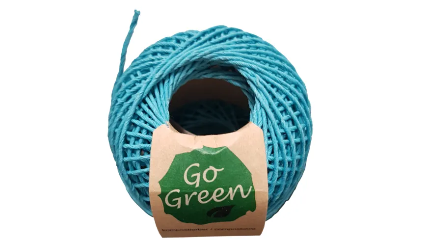 TRUBA GoGreen Cordonett Natur türkis 20 m