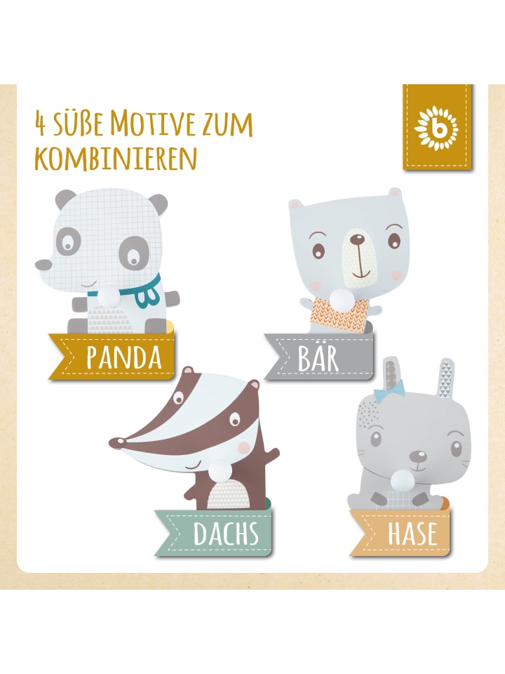 Bieco Spielwaren Kindergarderobe Panda in Weiß günstig kaufen onesize