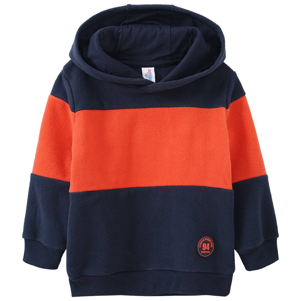 Jungen Fleeceshirt im Colourblocking-Look
