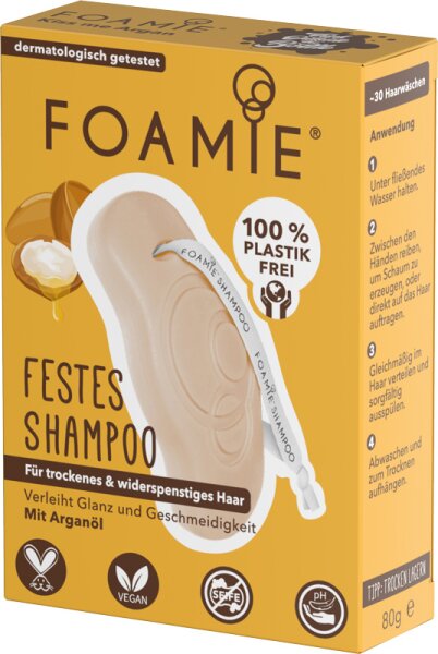 Foamie Kiss Me Argan Festes Shampoo