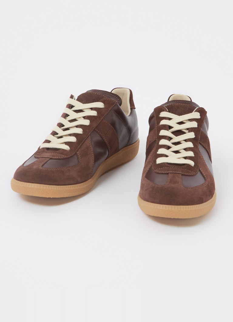 Pantofi replică Maison Margiela din piele de miel cu detalii din piele de vițel.
