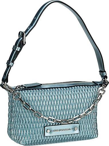 Karl Lagerfeld Schultertasche K/Kushion Small Quilted Baguette Metallic
