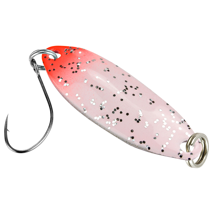 FTM Trout Spoon Tango (1,8 g, Weiß/Rot Glitter UV)