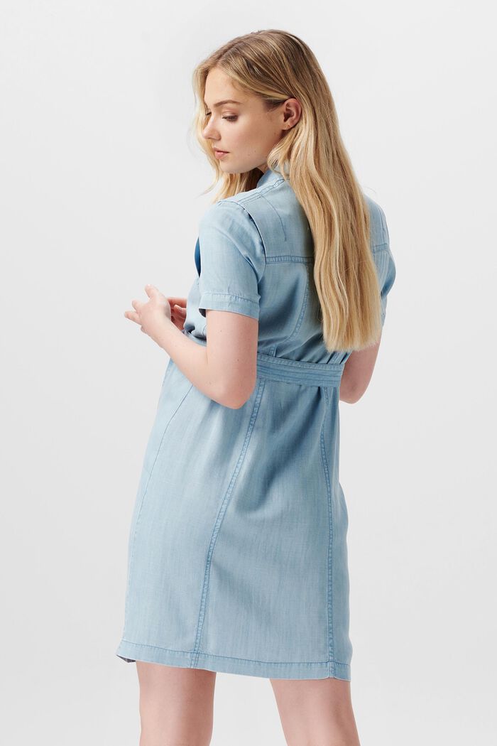 Mini-Shirtkleid mit Bindegürtel