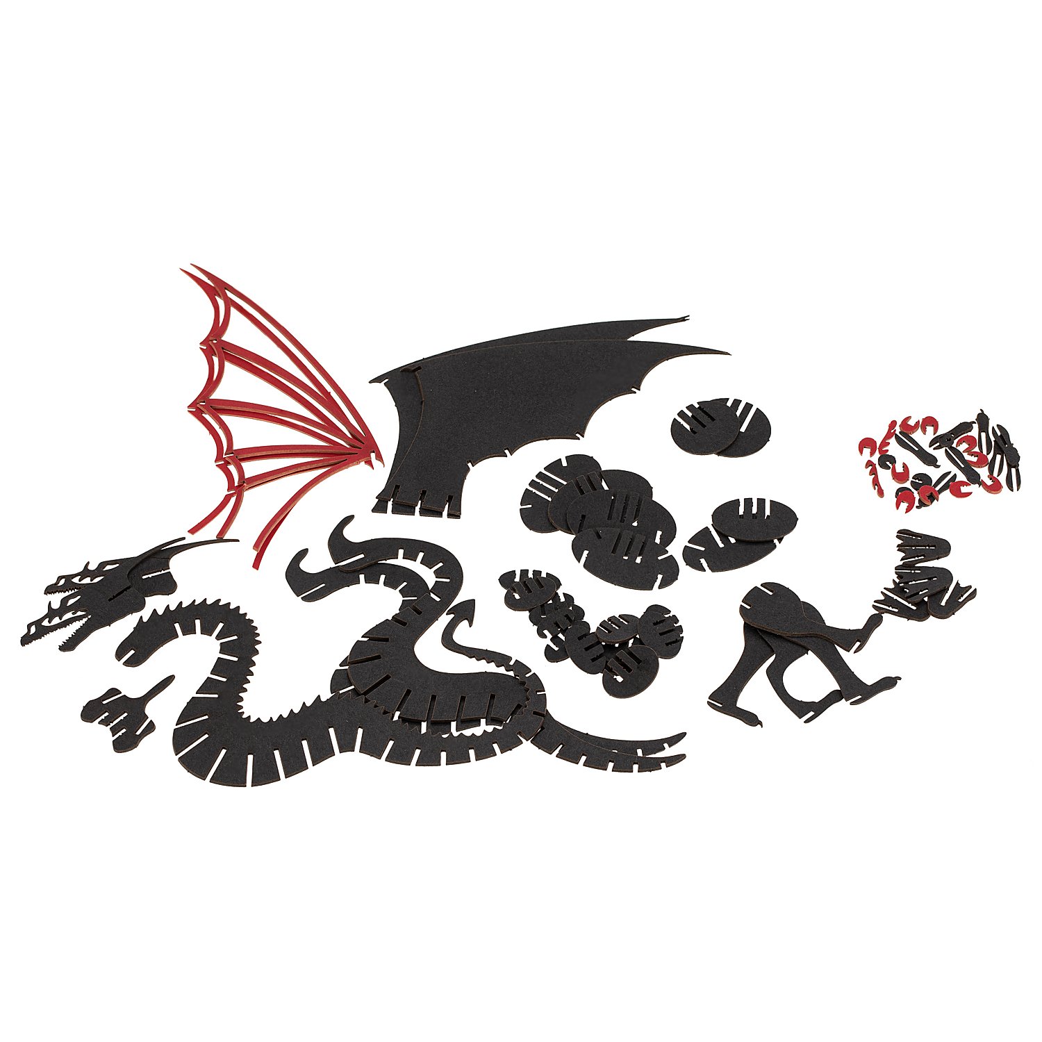 3D-Papiermodell Drache, 11 x 8 cm