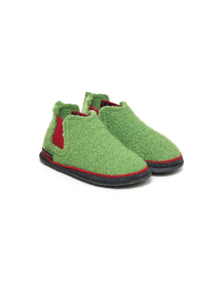 kitz-pichler Hausschuh Hütten-Chelsea in grasgrün/rot günstig kaufen