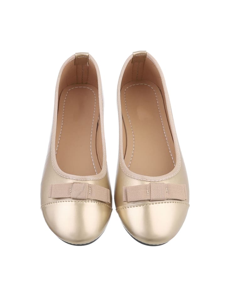 Ital-Design Ballerina in Gold günstig kaufen