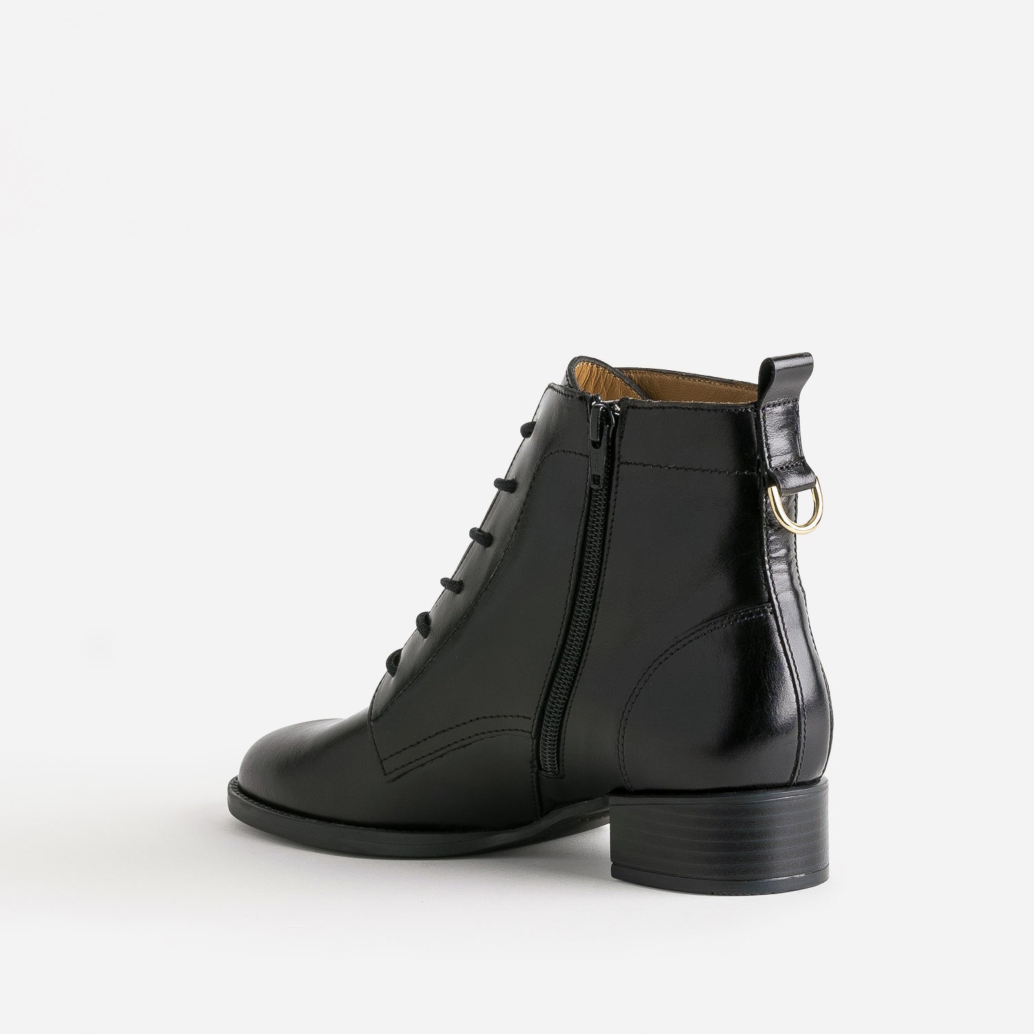 Bottine ERAM FLEX noir en cuir