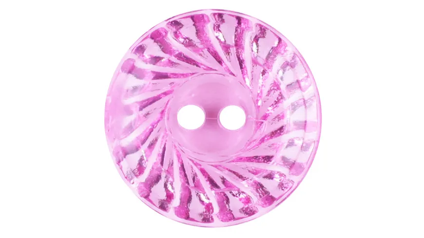 Dill 2-loch-Plexiglasknopf rund pink Ø 14mm 6er Pack pink