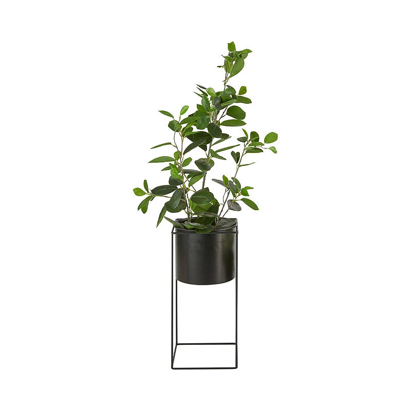 Home Blomsterpotte 18,5x16 cm metall sort
