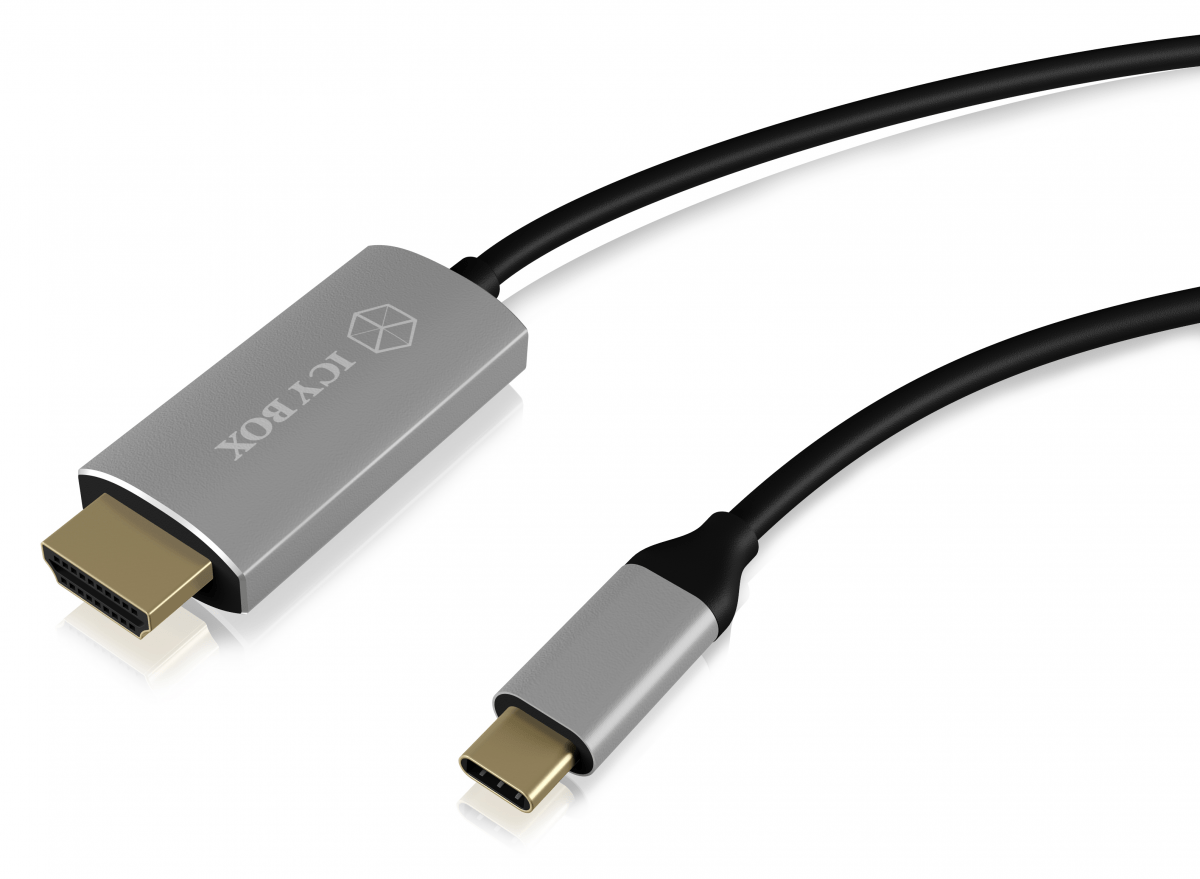 ICY BOX IB-CB020-C, USB Type-Czu HDMIKabel HDMI®, HDCP 2.2