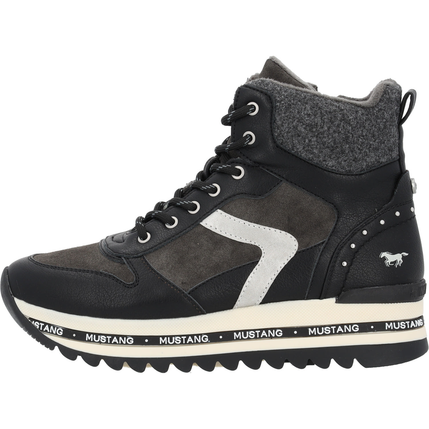 Mustang 1364505, Stiefeletten, Damen, Schwarz