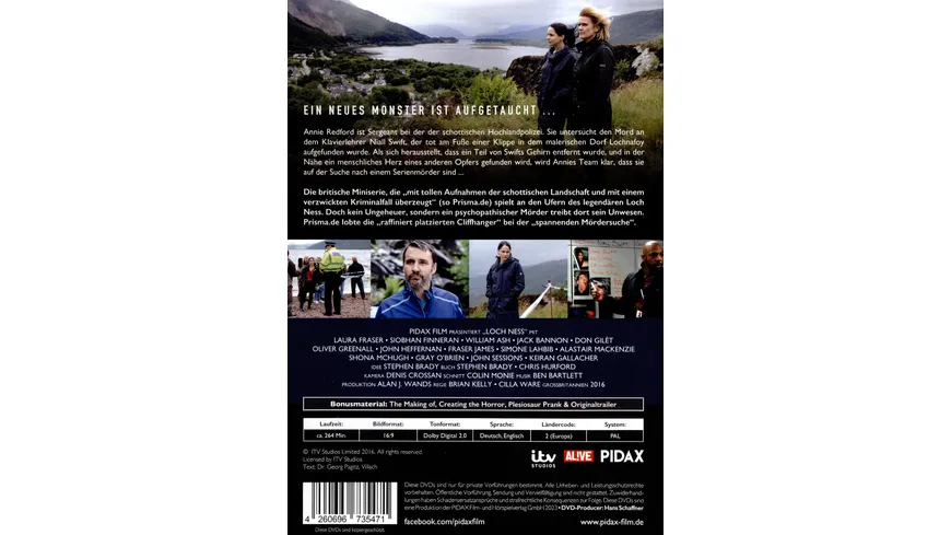 Loch Ness / Die komplette 6-teilige Krimiserie im Stil von „Broadchurch“ [2 DVDs]
