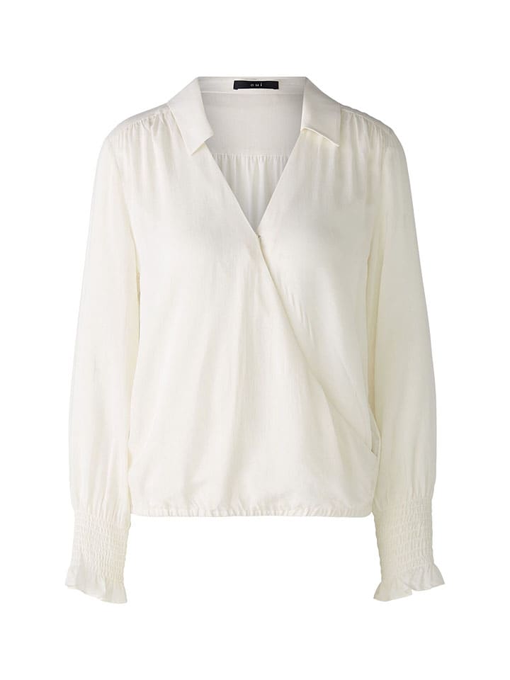 Oui Bluse in Weiß günstig kaufen