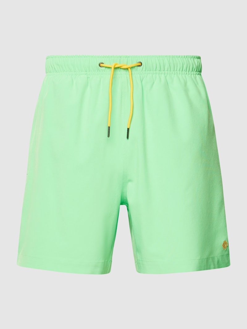 Badehose mit Reißverschlusstasche in hellgrün
