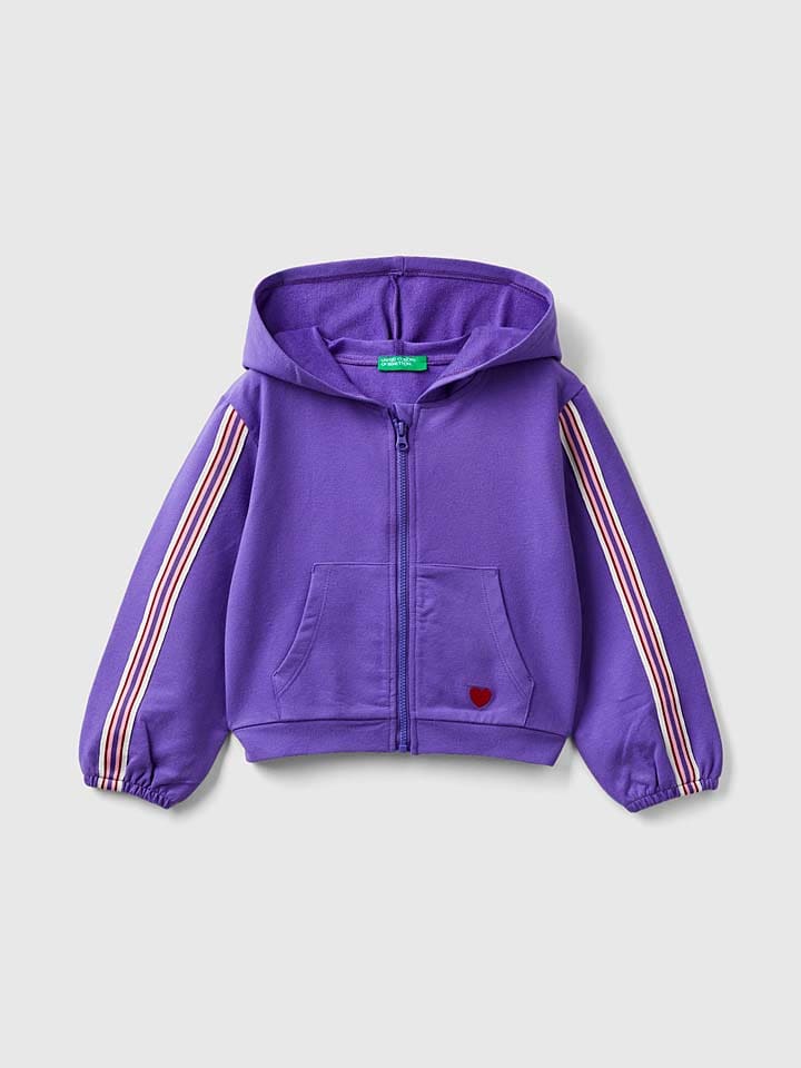 Benetton Sweatjacke in Lila günstig kaufen