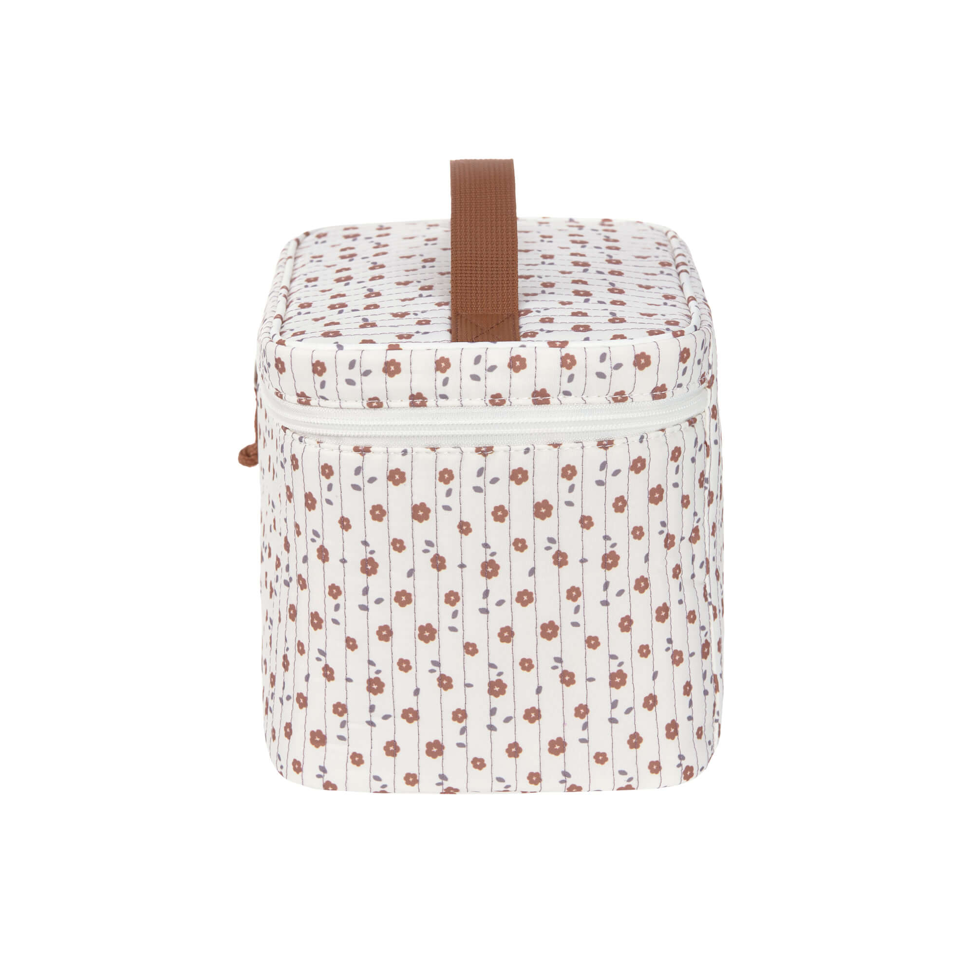 Wickeltisch Organizer - Nursery Caddy To Go, Flowers White
