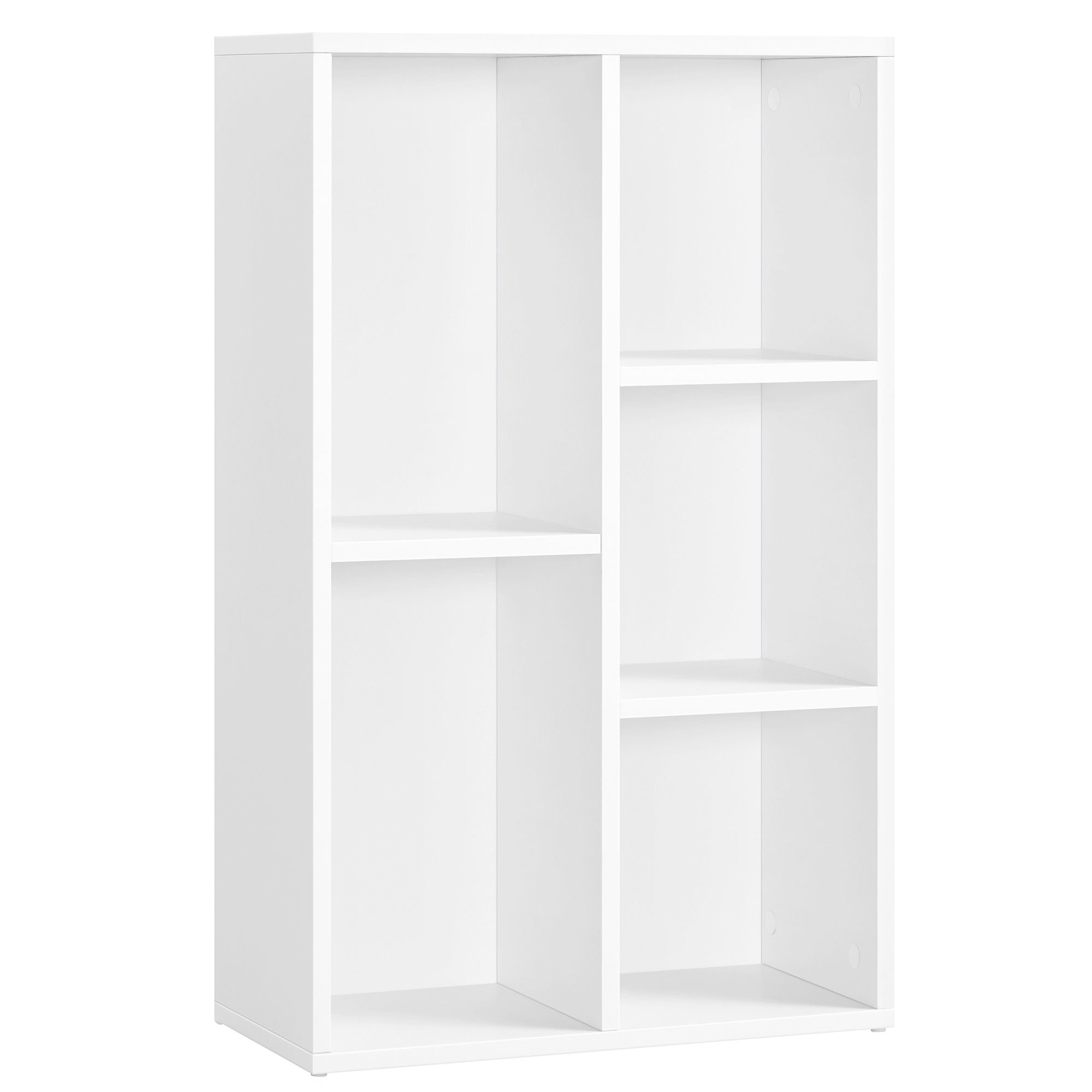 VASAGLE Bücherregal Standregal, mit 5 Fächern, 24 x 50 x 80 cm