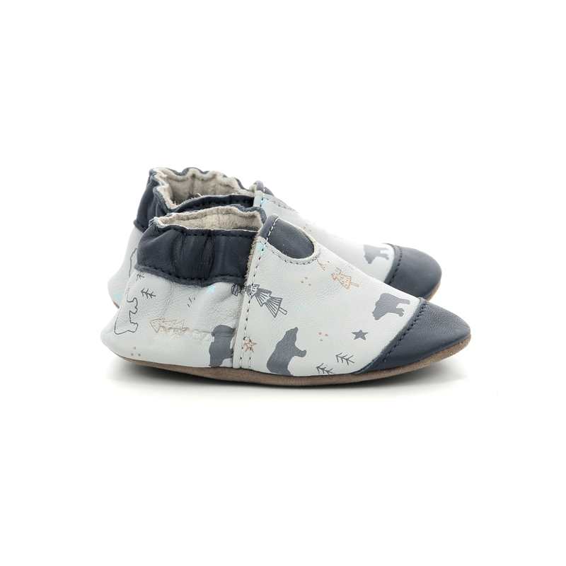 Chaussons cuir tannage vegetal Wintering Bear