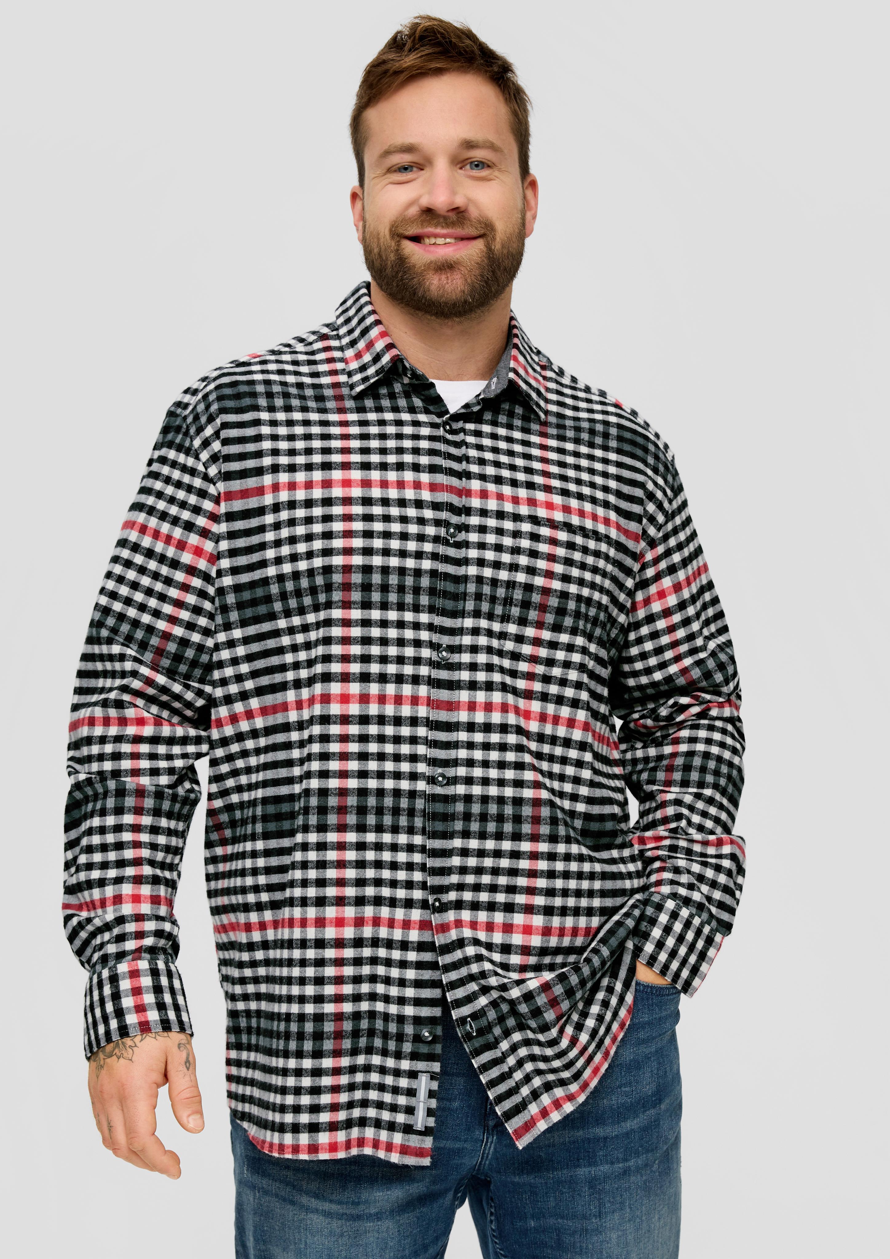 Karohemd aus Baumwollstretch  2139656-01N7