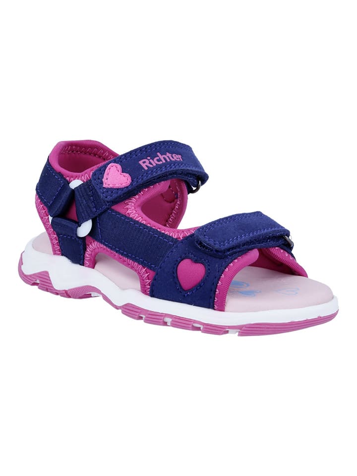 Richter Shoes Sandalen in Dunkelblau/ Pink günstig kaufen
