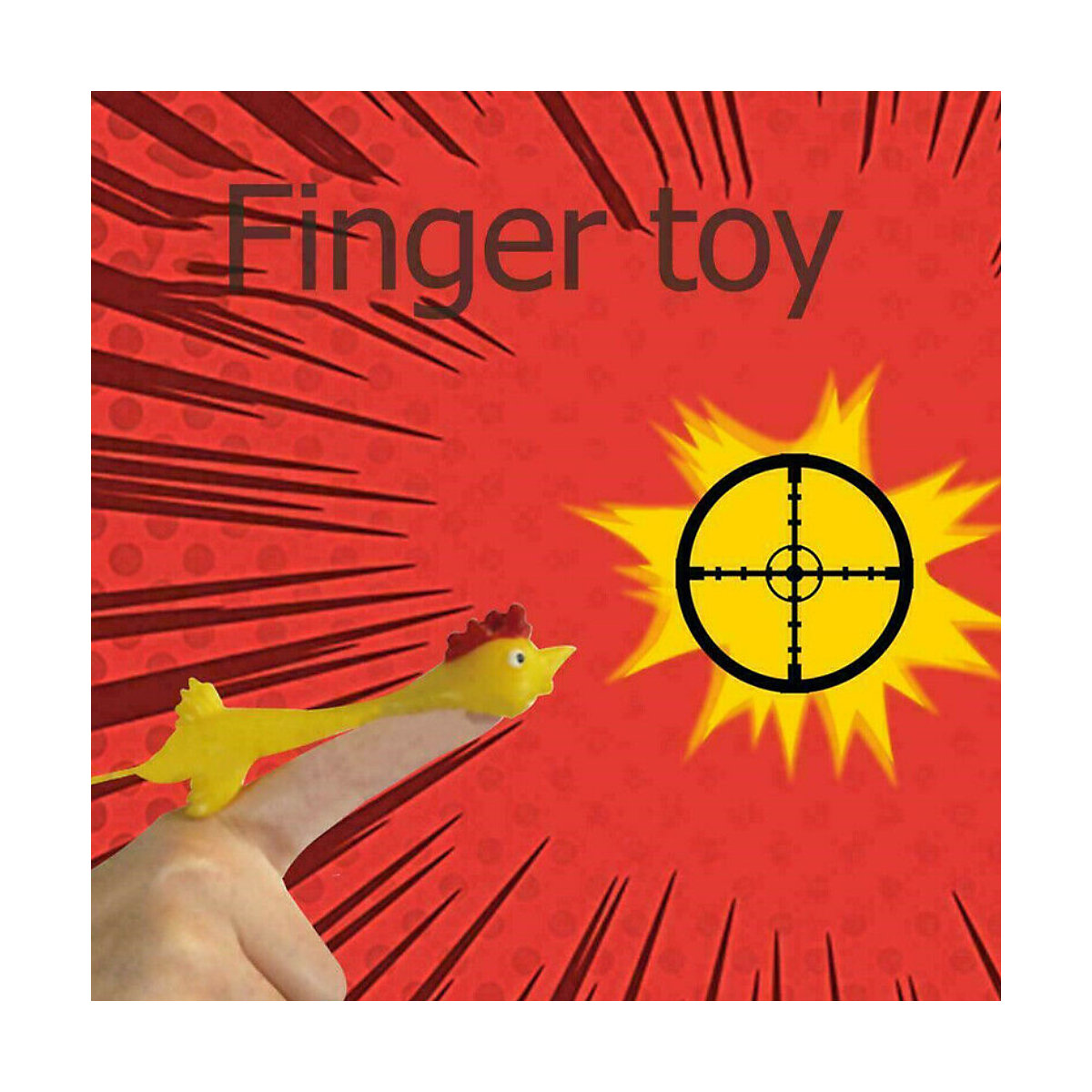 Fingerspielzeug Finger Fliegen Hühner-1 tlg Mitgebsel